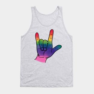 American Sign Language Pride Love Tank Top